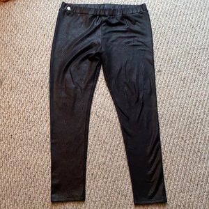 Fleece lined Snakeskin print leggings